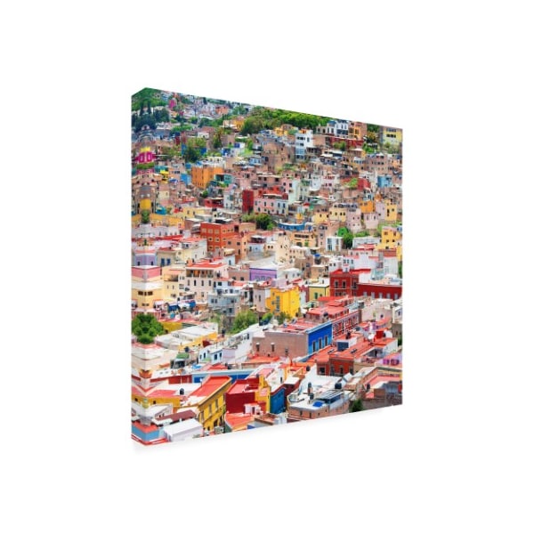 Philippe Hugonnard 'Viva Mexico 3 Colorful Guanajuato II' Canvas Art,35x35